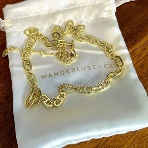 Wanderlust Multi Link Anchor 14K Gold Vermeil Chain Necklace